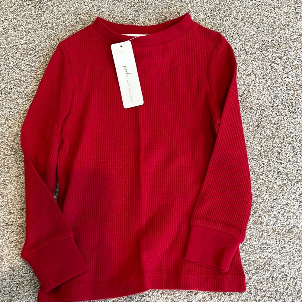 Peek red thermal shirt xs 2/3